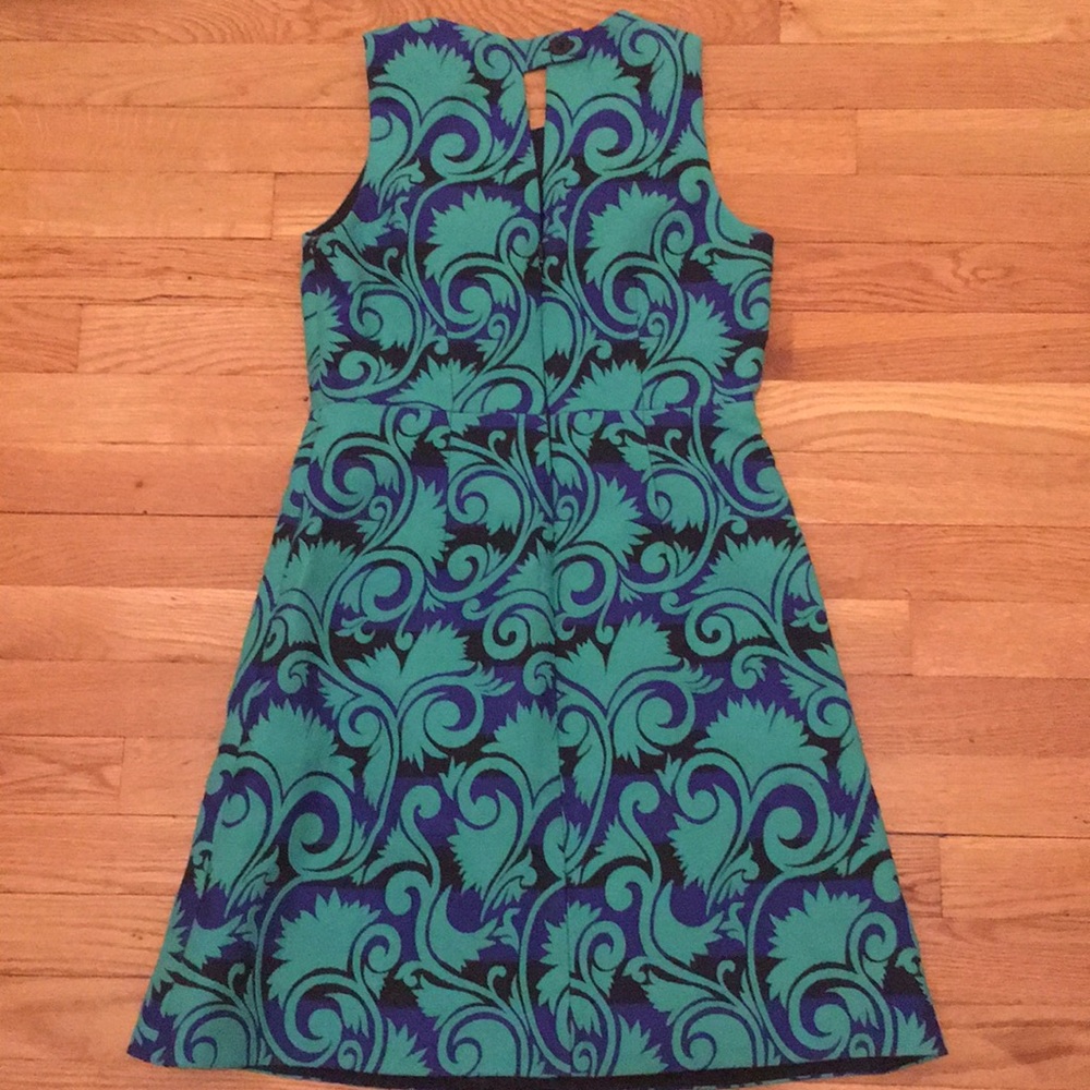 J. Crew 🌿 Vineyard Jacquard Dress 00 - Picture 5 of 6